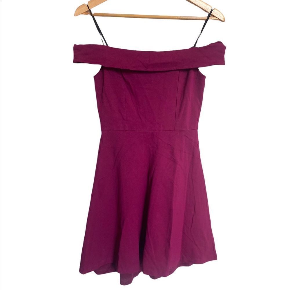 Lulus Season of Fun Magenta Off the Shoulder Dress Size Small - Picture 3 of 6